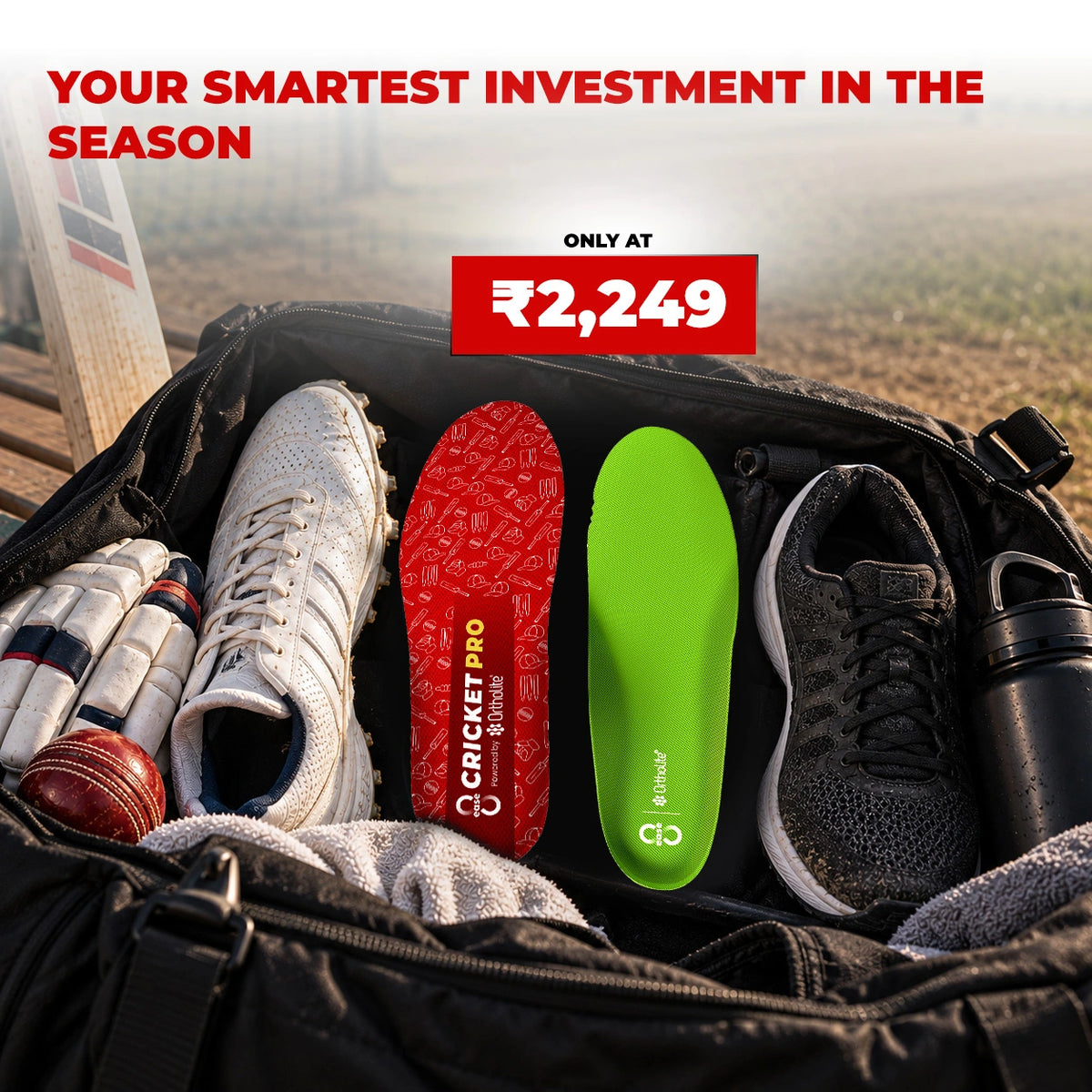 8ease Match + Training Kit — Cricket Pro for Match Day, Sports Support for Everything In Between
