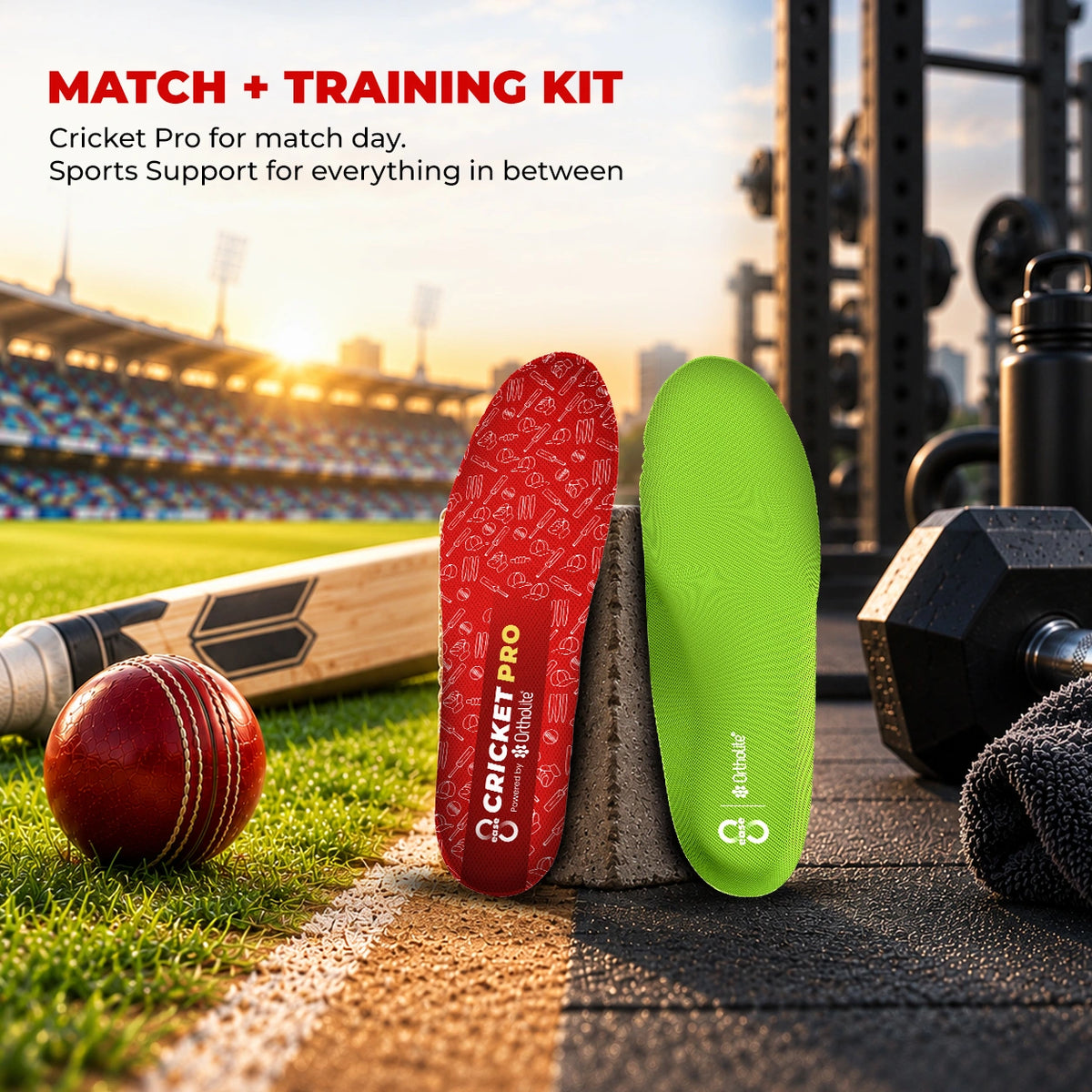 8ease Match + Training Kit — Cricket Pro for Match Day, Sports Support for Everything In Between