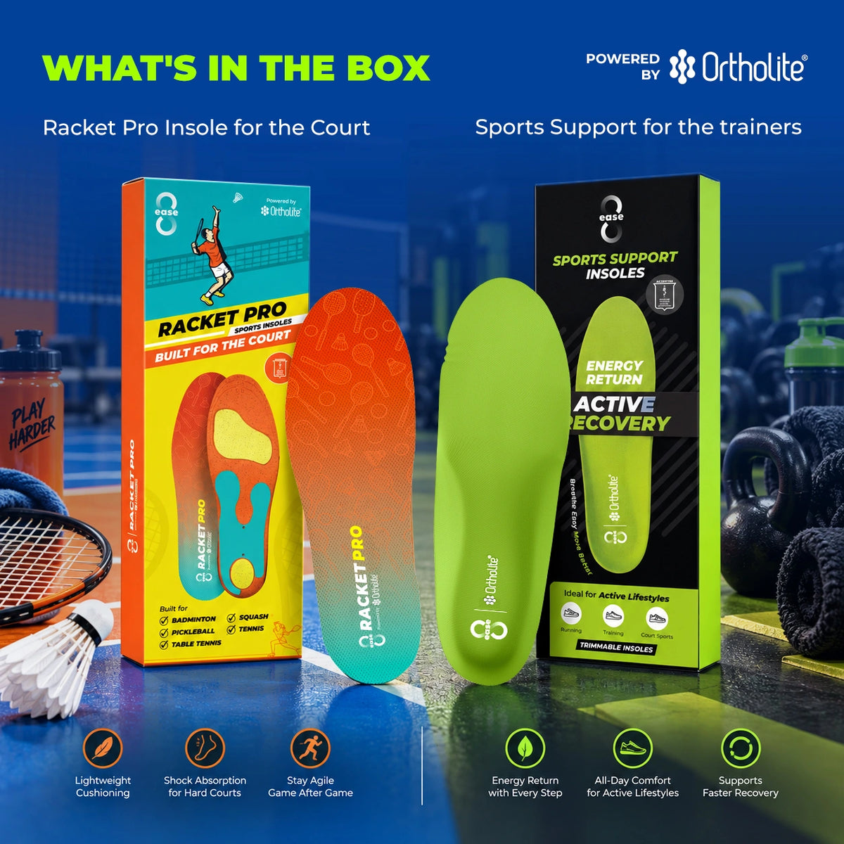 8ease Match + Training Kit — Racket Pro for Match Day, Sports Support for Everything In Between