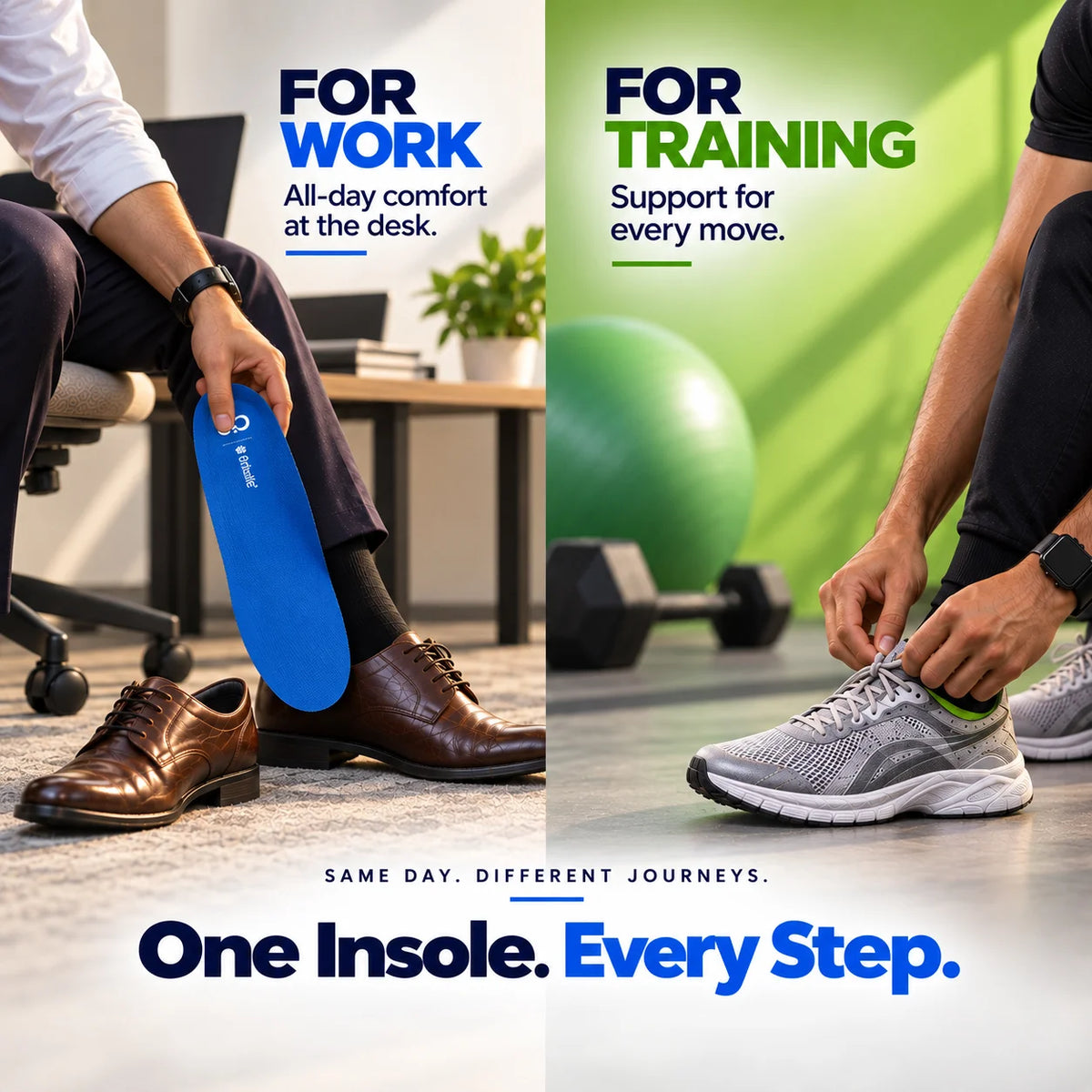 8ease Work + Workout Duo — Relief for the Desk Day, Cushioning for the Gym