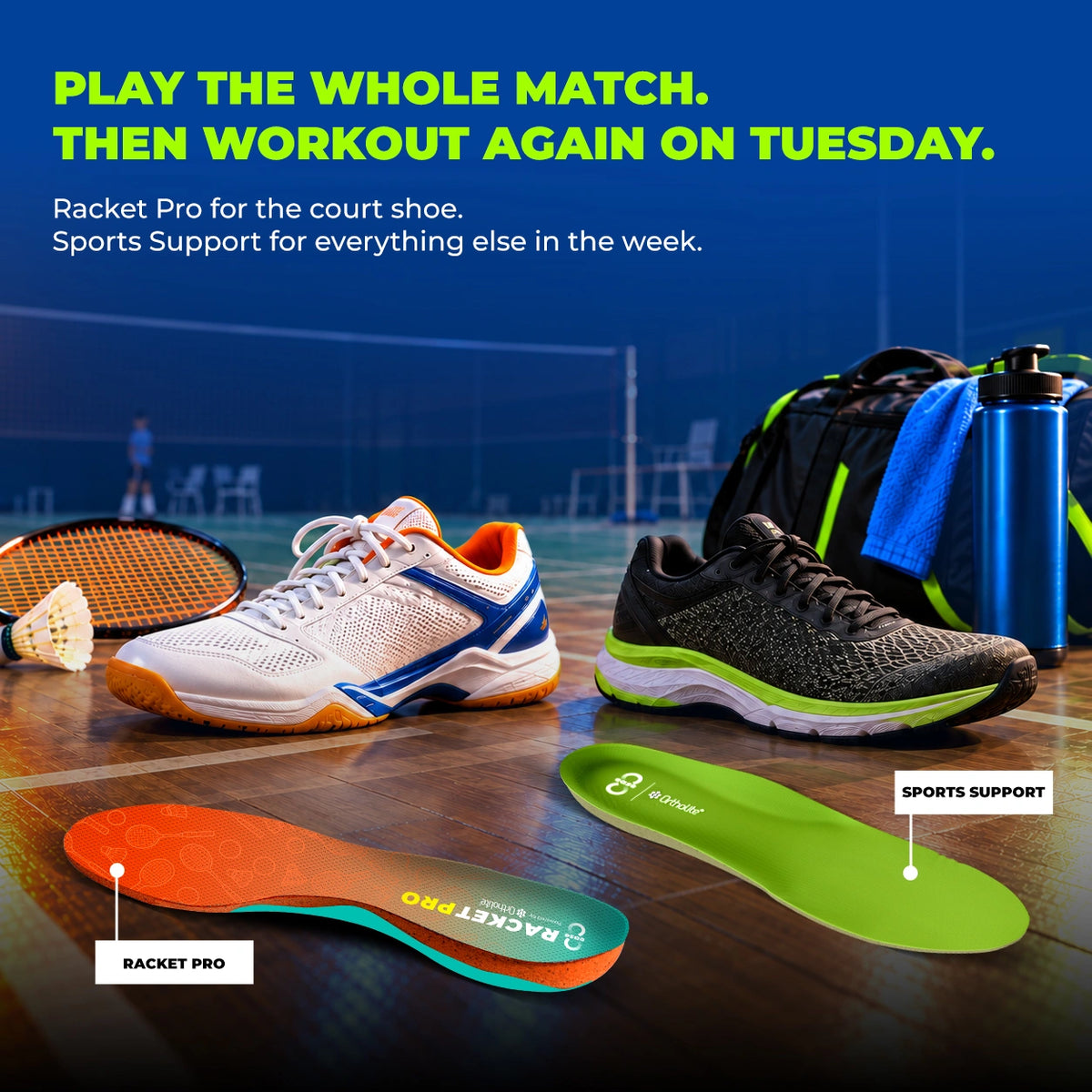 8ease Match + Training Kit — Racket Pro for Match Day, Sports Support for Everything In Between