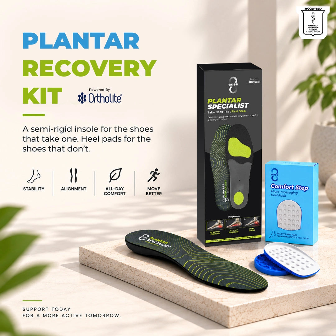 8ease Plantar Recovery Kit — For Heel Pain That Arrives With Stillness