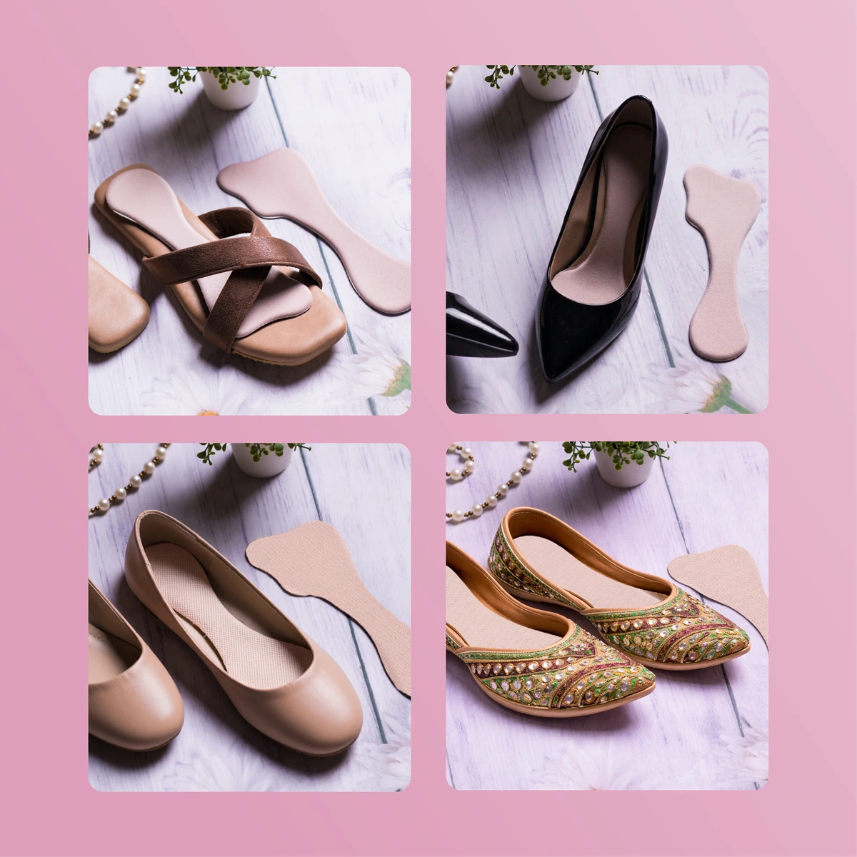 Belle SoleComfort women's shoe insole callouts: breathable, lasts 2+ years, zero bulk