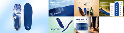 8ease Daily Relief Arch Insoles full product range