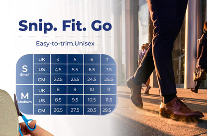 8ease Daily Relief Insole in shoe placement guide